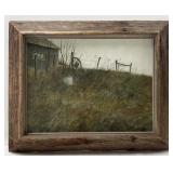 (W) Don Ringstrom Print, Rural Landscape. 31.25in