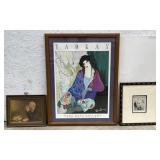 (W) Itzchak Tarkay Serigraph Print, Seated Woman,