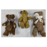 (G) Vintage Brown Handmade Teddy Bears