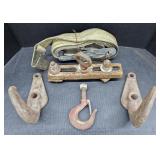 (AA) Mixed Lot Includes: Pair Of Tow Hooks, Tow