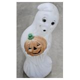 (AA) Vintage Ghost With Pumpkin Blow Mold
