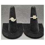 (AD) Sterling Silver Fashion Rings With Multi