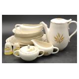 (O) Gold Wheat Dishware, Largest Platter 13" x