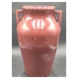 (AF) Ceramic Two Handle Vase, Labeled "USA 155",