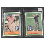 (II) 1980 PGA Tour Trading Cards Jack Nicklaus.