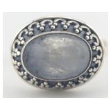 Vintage Sterling Oval Cut Moonstone RingNice