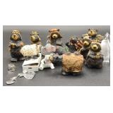 (O) Resin Bear Nativity Figurines & Christmas
