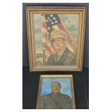(II) Lot Of Two Military Portraits, Douglas