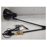 (M) Black Metal Adjustable Stand Up Lamp