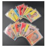 (II) 1958 Topps Baseball Trading Cards In
