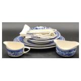(O) Blue/White Ceramic Dishes incl. Home Laughlin