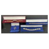 (A) Camrose & Kross (Cross) Necklace & Bracelets