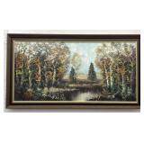 (W) Landscape Depicting An Early Autumn River,
