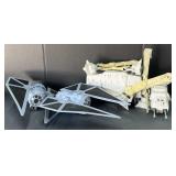 (P) Two TIE Striker Toys, AT-AT Toy.  See Photos