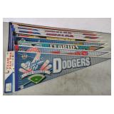 (N) 8 Various Baseball Team Pennants