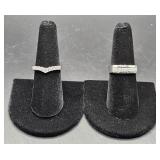 (AD) Sterling Silver Fashion Rings With Pink