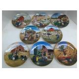 (F) Collectible Plates with 23kt Gold