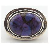 Vintage Sterling Purple Copper Turquoise