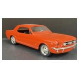 (F) Orange Plastic 1966 Ford Mustang Toy.16 By