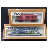 (P) Two TYCO Electric Toy Trains: Santa Fe