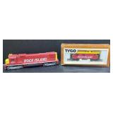 (P) Two TYCO Electric Toy Trains: Rock Island