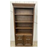 (O) Bookcase China Cabinet 4 Shelves 79 In H, 34
