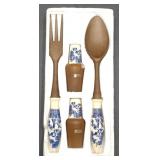 (O) Blue Willow Serving Utensils (11") &