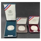 (A) US Mint Silver Dollar Proofs Includes