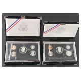 (A) 1997 & 1998 US Mint Premier Silvrr Proof