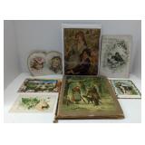 (M) Scrapbook Material and a Book