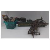 (N) Lot of Toy Train and Car Parts and Tracks
