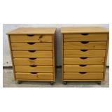 (Y) Adeptus 6 Drawer Wide Roll Cart: 26 By 21