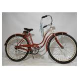 (P) Vintage Red and White Schwinn Bicycle