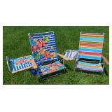 (O) Folding Beach Chairs