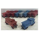 (P) Lot Of Assorted Lionel Cabooses: A.T&S.F.,