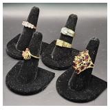(AD) Gold Filled Costume Rings With Various