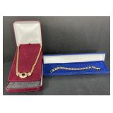 (A) Camrose & Kross Bracelet & Necklace Worn By