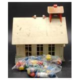 (A) Fisher Price Little People Play School Set,