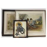 (W) Loverï¿½s Lot, Set Of Three Works Of Art