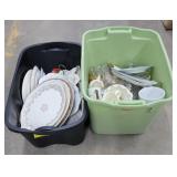 (O) Box Lot Of China And Glassware