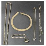 (II) Gold Filled Jewelry Includes Necklaces,