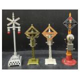 (P) Lot Of Railroad Crossing SignsBidding 4x