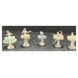 (P) Porcelain Dancer Figurines, From Japan And