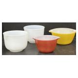 (O) Sunbeam Glasbake Mixing Bowls, Anchor Hawking