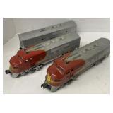 (P) Lot Of Assorted Lionel Train Carts: Santa Fe