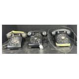 (Q) Vintage Black Table-Top Rotary