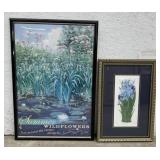 (W) Summer Wildflowers South Shore Line Poster,