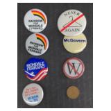 (D) Assorted Pins & Canadian Coin