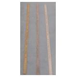 (D) 3 Wooden Measuring Sticks