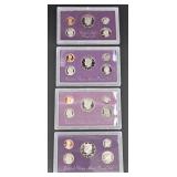 (A) US Mint Proof Sets - 1985, 1989, 1990, And